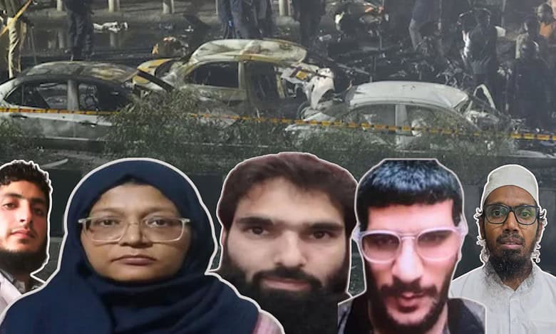 Who are the main accused doctors linked to Delhi Red Fort blast?