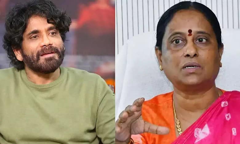 Actor Nagarjuna and Telangana forest minister Konda Surekha