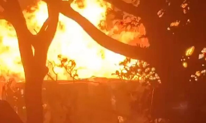 Ethanol tanker catches fire in Mahabubnagar