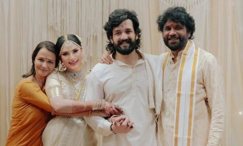 Amala Akkineni, Zainab, Akhil Akkineni and Nagarjuna