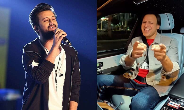 Atif Aslam and Vivek Oberoi