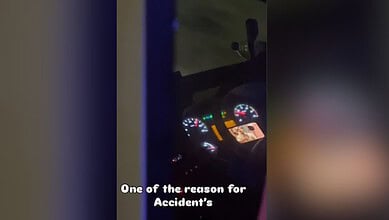 Bus driver seen watching Bigg Boss while driving