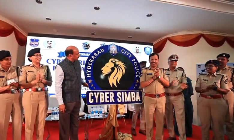 Hyderabad police unveils 'Cyber Simba' logo