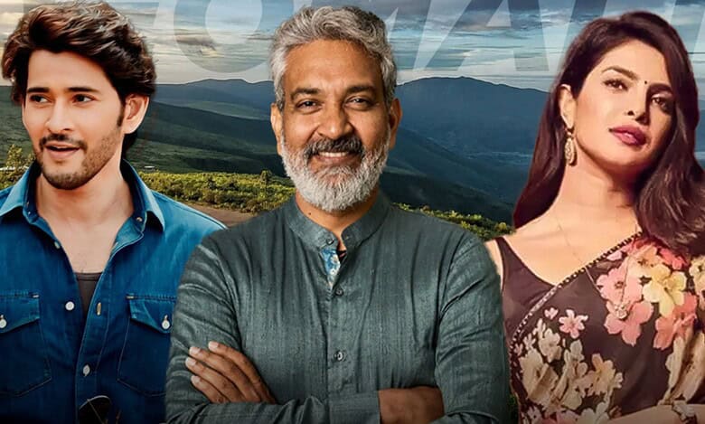Mahesh Babu, SS Rajamouli and Priyanka Chopra