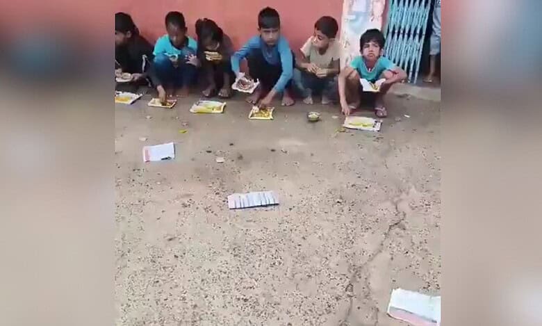 MP school gets steel plates after children seen eating on newspapers