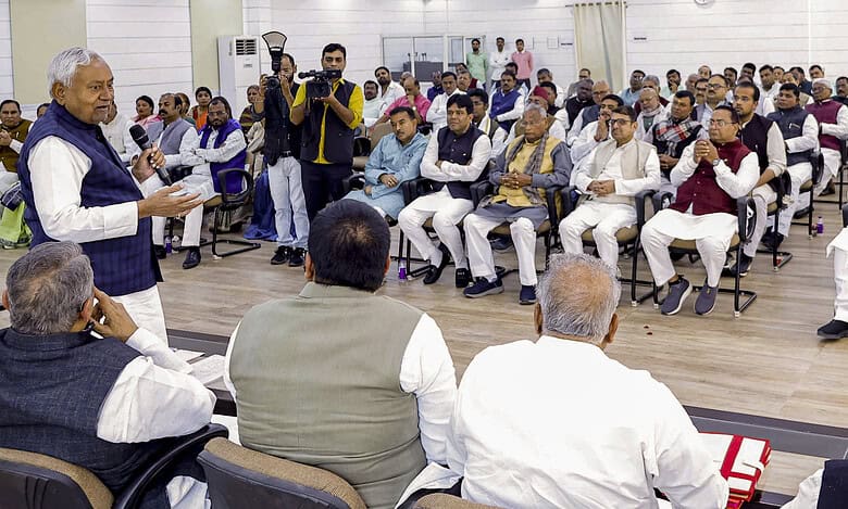 Nitish Kumar addresses JD(U) MLAs