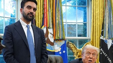 Image of New York Mayor Zohran Mamdani and US President Donald Trump