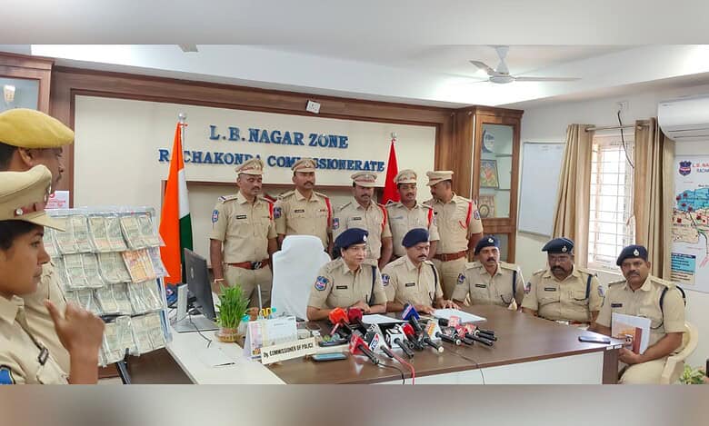 Three arrested by Rachakonda police for robbery at Brilliant Engineering College.