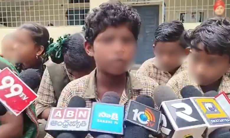 Andhra Dalit students and parents protest against teacher and headmaster for using casteist slurs and constant harassment