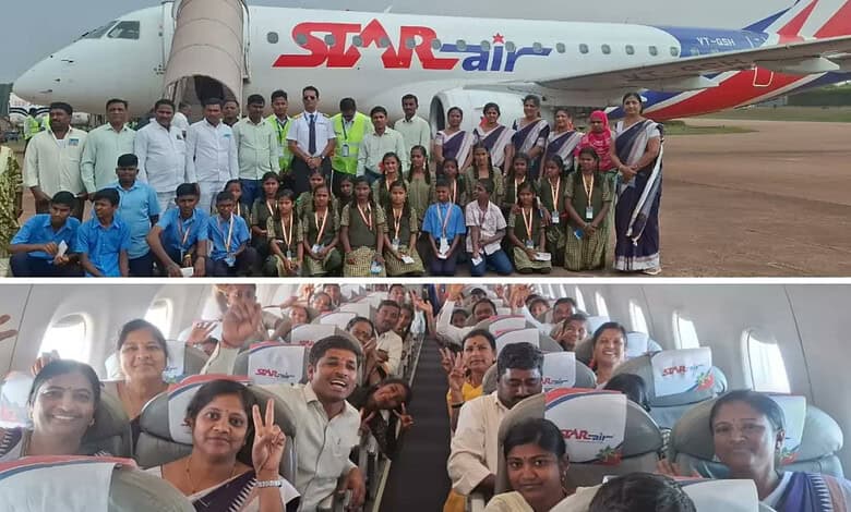 Berappa Andagi, headmaster of government school spends rs 5 lakh to give students their first flight experience