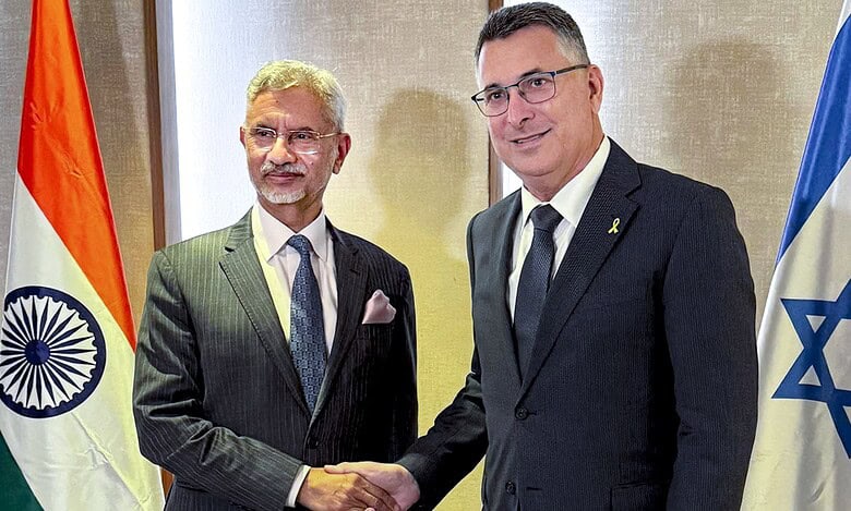 S. Jaishankar with Israel Foreign Affairs Minister Gideon Sa'ar