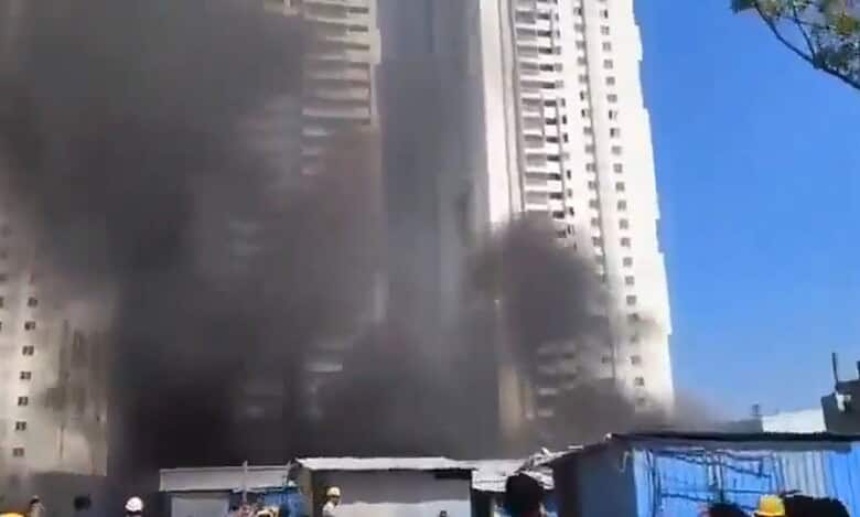 Fire at construction site in Chanda Nagar
