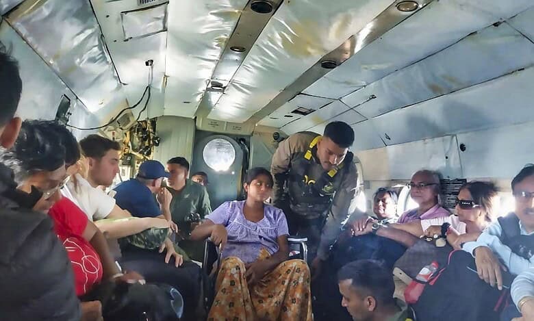 IAF evacuates stranded Indians from Sri Lanka