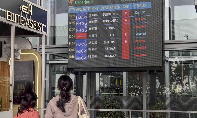 Stranded IndiGo passengers