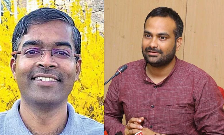Senior IAS officers K Ilambarithi (left) RV Karnan (right)