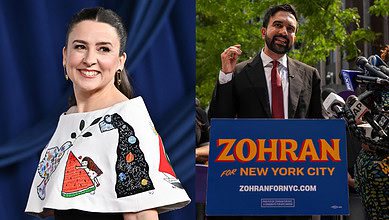 Ms Rachel in Inaugral Committe of Zohran Mamdani's block party