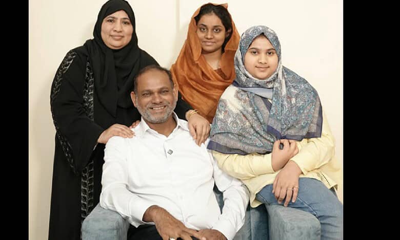 Sheik Shakil with his family