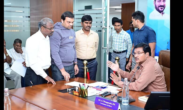 HYDRAA Commissioner AV Ranganath listens to public grievances
