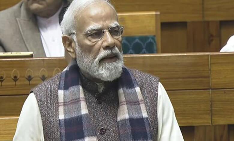 PM Modi in Lok Sabha