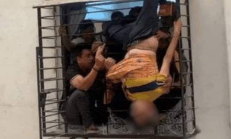 Surat man falls from 10th floor, sleeping, saved in the 8th floor window
