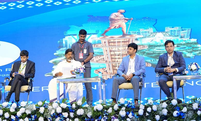 Telangana Deputy CM Bhatti Vikramarka Mallu at Telangana Rising Global Summit