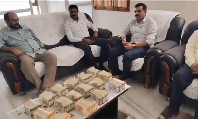 Cash seized from A Venkat Reddy's house