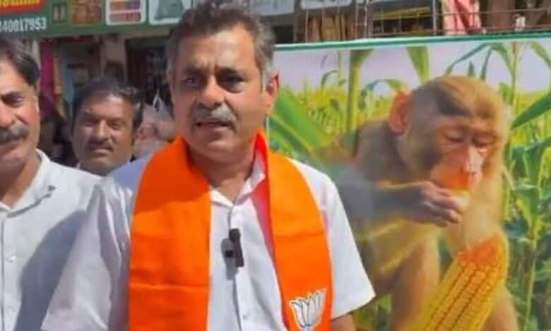 BJP MP Konda Vishveshwar Reddy addresses the media in Chevella