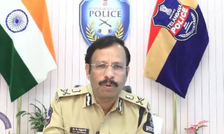 Hyderabad commissioner of police VC Sajjanar