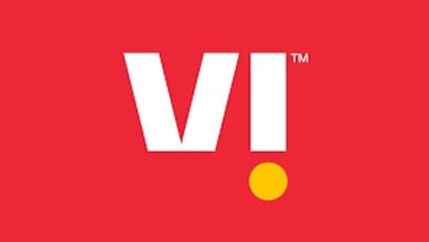 Image shows logo of telecom company Vodafone Idea