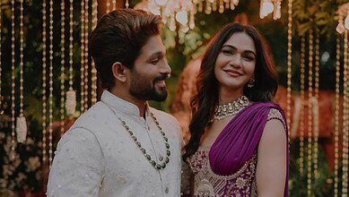 Allu Arjun and Allu Sneha