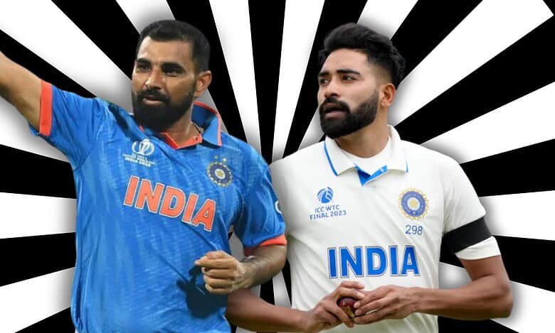 Mohammed Shami and Mohammed Siraj cricketers
