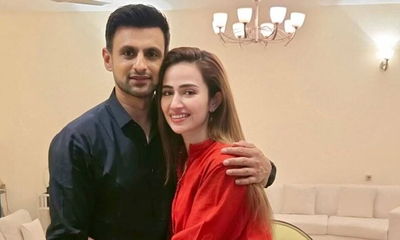 Shoaib Malik and Sana Javed