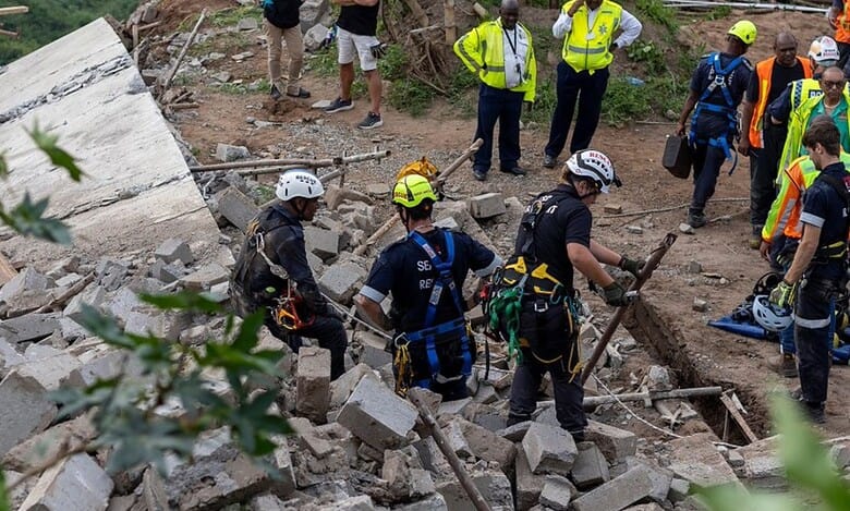 temple collapse in South africa