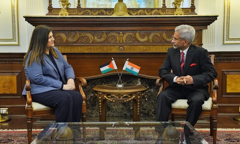 EAM Jaishankar and Palestinian counterpart meet in Delhi