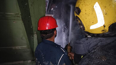 Fire in Hyderabad