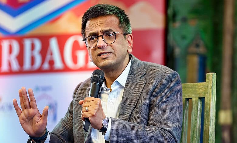 Former Chief Justice of India DY Chandrachud at Jaipur Literature Festival