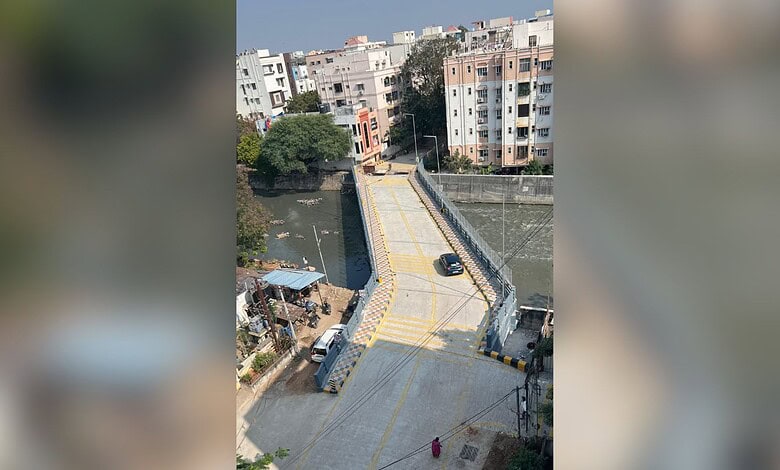 Hussain Sagar surplus nala bridge