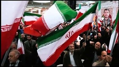 People protest in Iran