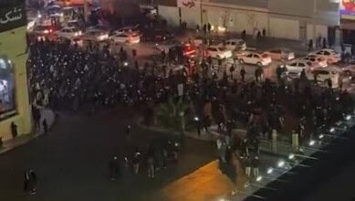 Protests erupt in Iran's capital.
