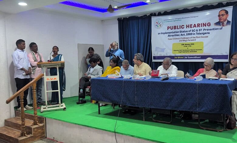 NAPM hearing flags decade of SC/ST atrocities Act failures in Telangana