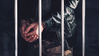 Man behind the bars