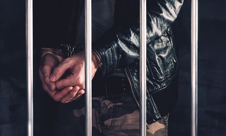 Man behind the bars