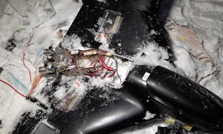 Russia-Ukraine war: A downed drone at an undisclosed location