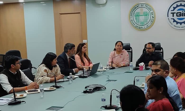 RIICO delegation visits TGIIC to study Telangana’s Industrial, IT Infrastructure