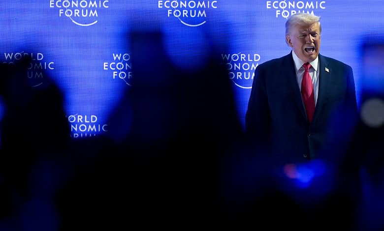 Trump at WEF 2026 in Davos (Source AP)
