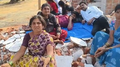 Tribal women narrate ordeal after demolition drive in Moinabad