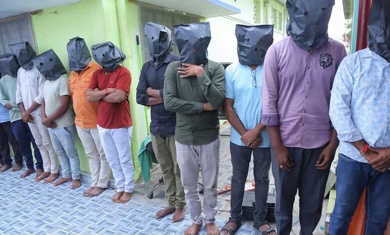 Eighteen people were arrested for cybercrime in Khammam