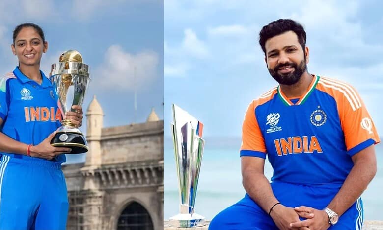 Rohit Sharma and Harmanpreet Kaur