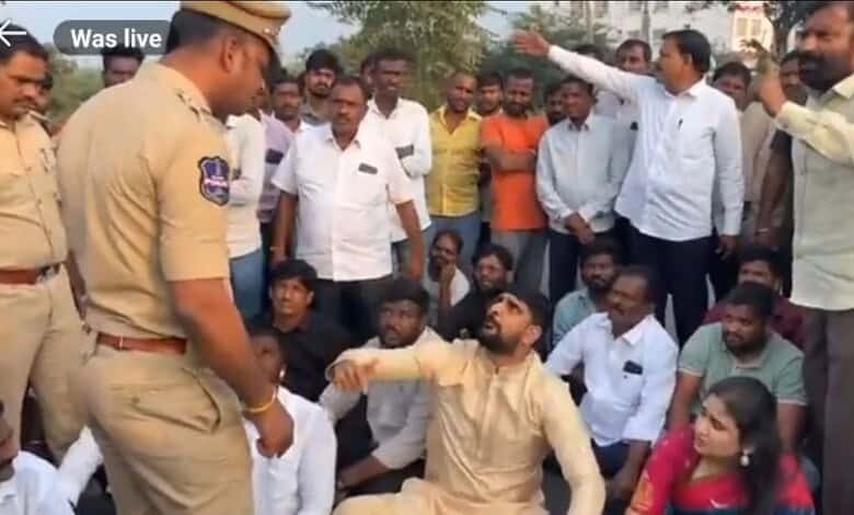 Padi Kaushik Reddy and his family were stopped enroute Medaram Jatara by the Telangana police