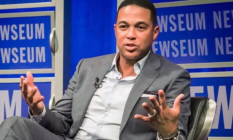 Journalist Don Lemon addresses a meeting